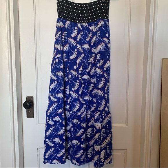 Dept Whirling Smocked Waist Maxi Skirt - Picture 3 of 7